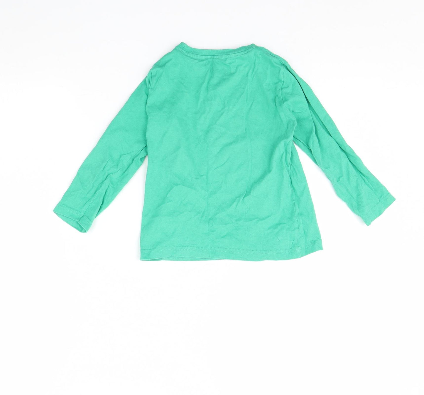 Primark Boys Green   Basic T-Shirt Size 3 Years  - Monkey