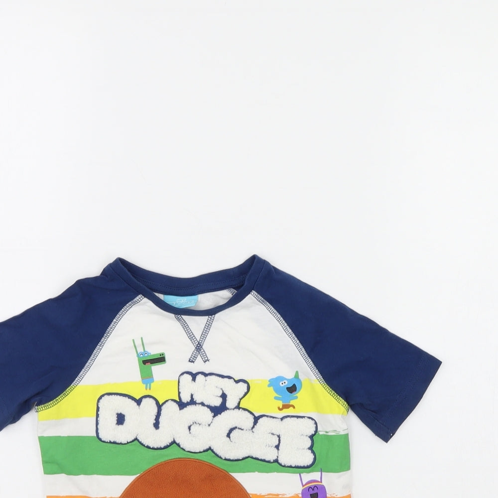 TU Boys White   Basic T-Shirt Size 3 Years
