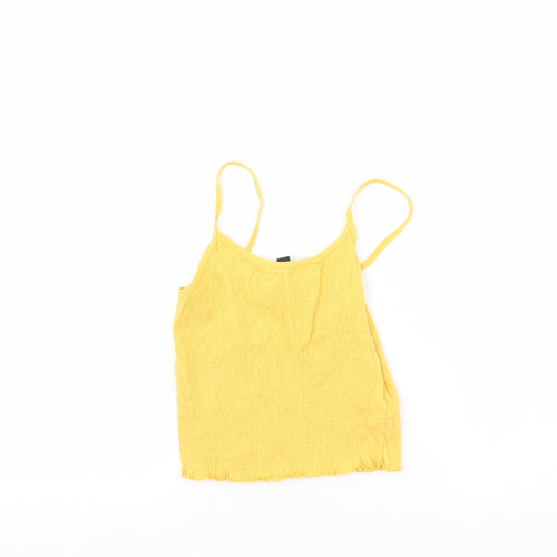 New Look Womens Yellow   Basic Tank Size 8