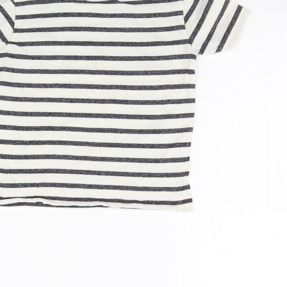 George Boys Ivory Striped  Basic T-Shirt Size 3 Years  - NYC