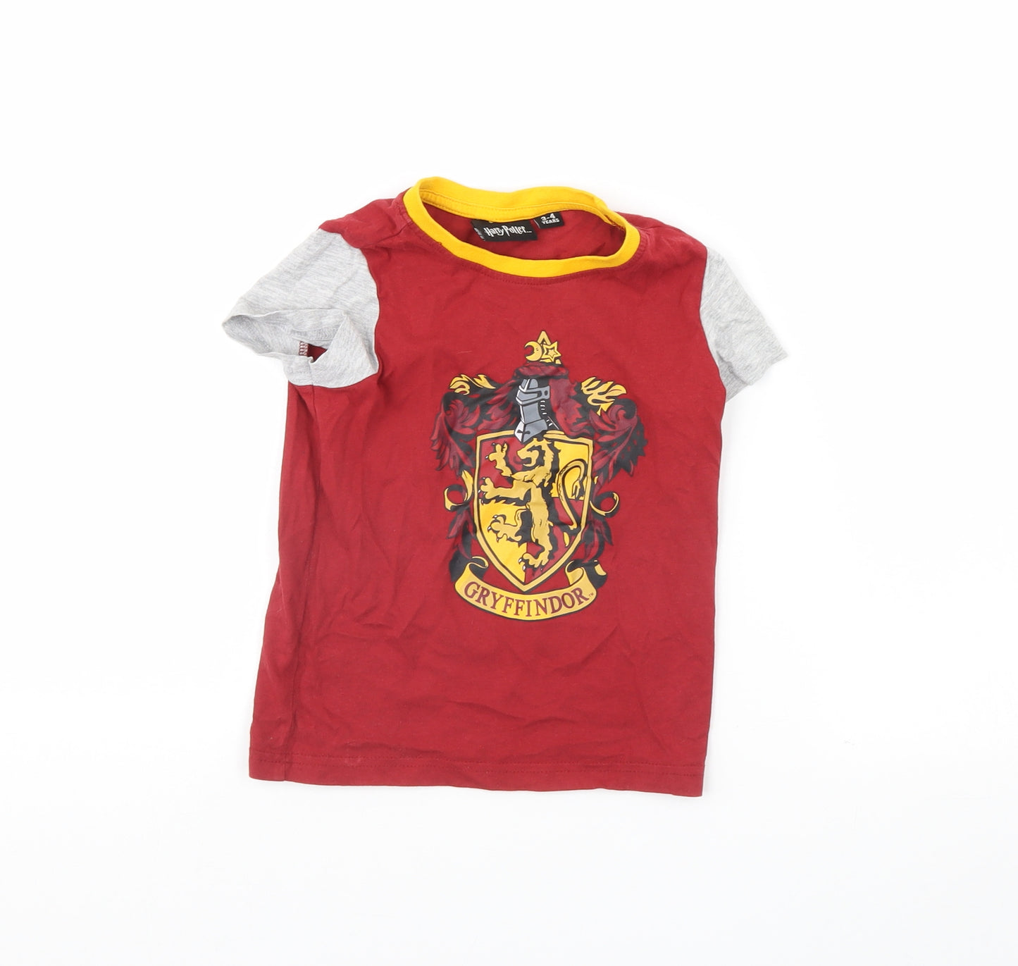 Harry Potter Boys Red   Basic T-Shirt Size 3 Years  - Harry potter