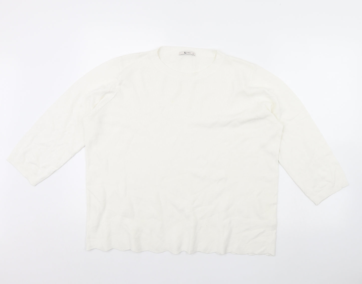 TU Womens Ivory   Pullover Jumper Size 20