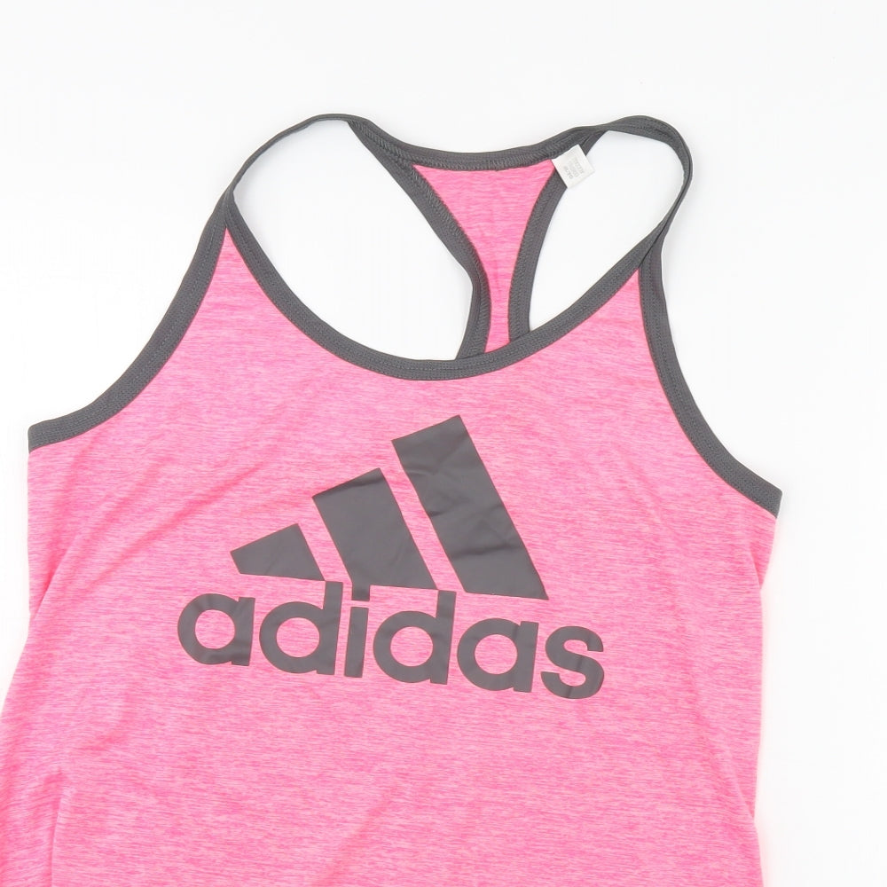 adidas Womens Pink   Basic Tank Size L