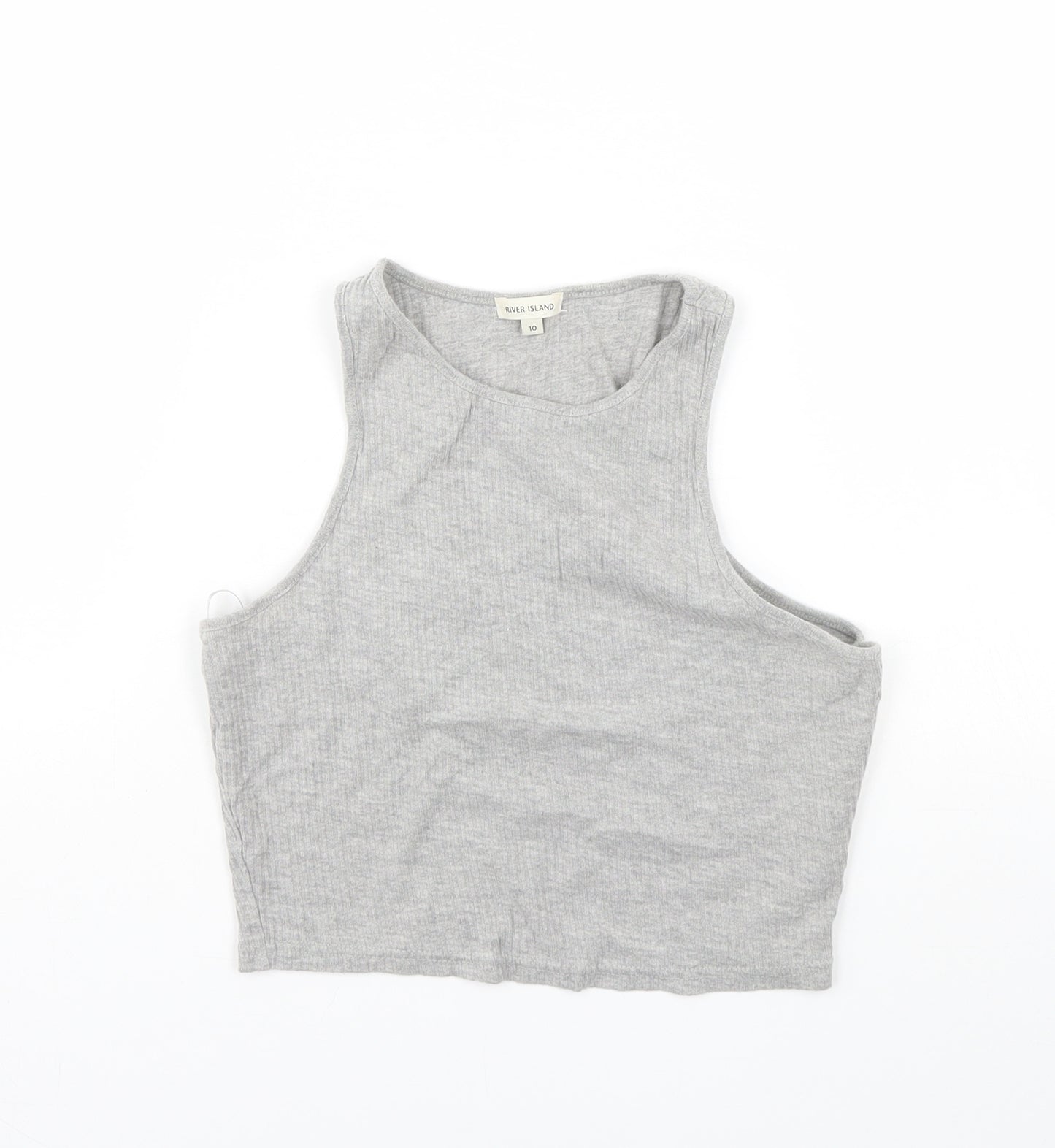 River Island Womens Grey   Basic Tank Size 10