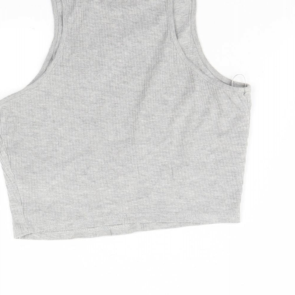 River Island Womens Grey   Basic Tank Size 10