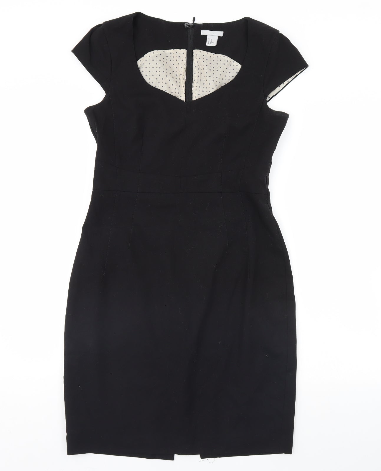 H&M Womens Black   Pencil Dress  Size 12