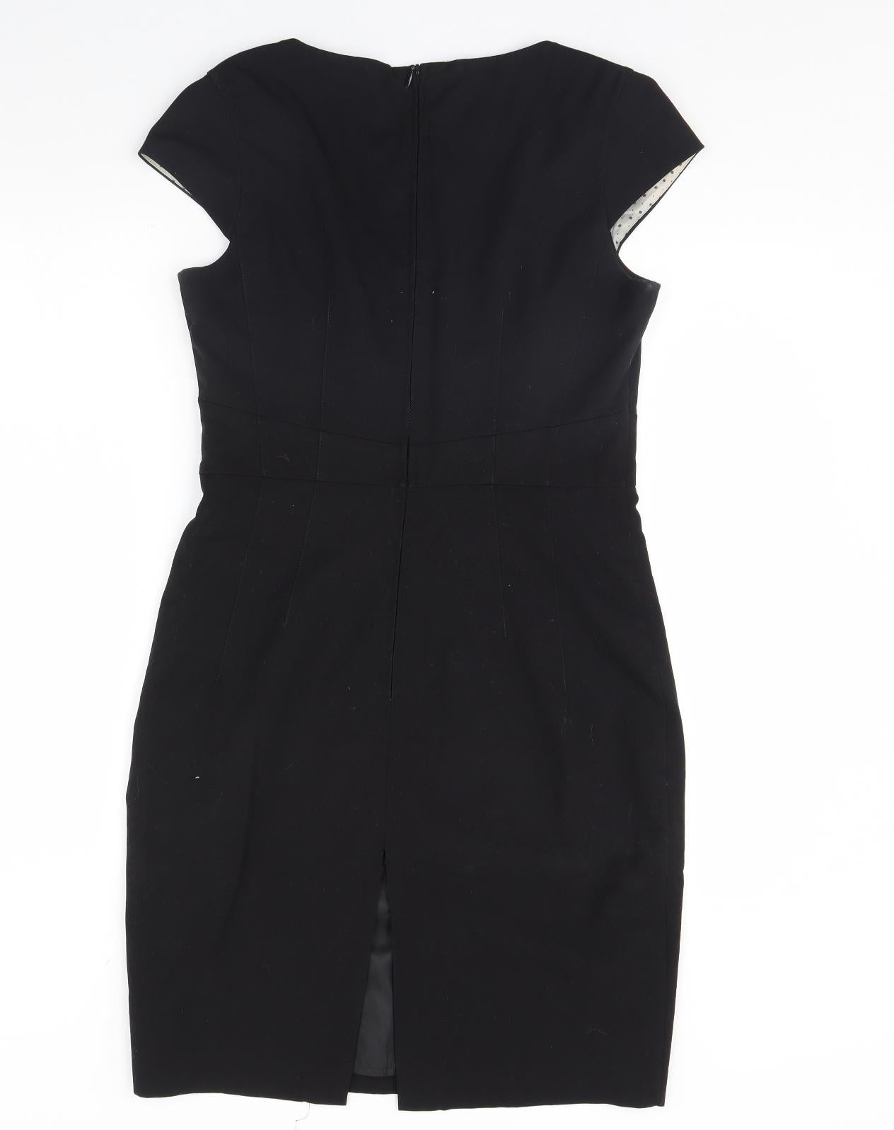 H&M Womens Black   Pencil Dress  Size 12