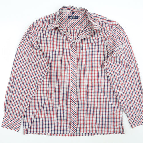 Ben Sherman Mens Red Check   Button-Up Size M