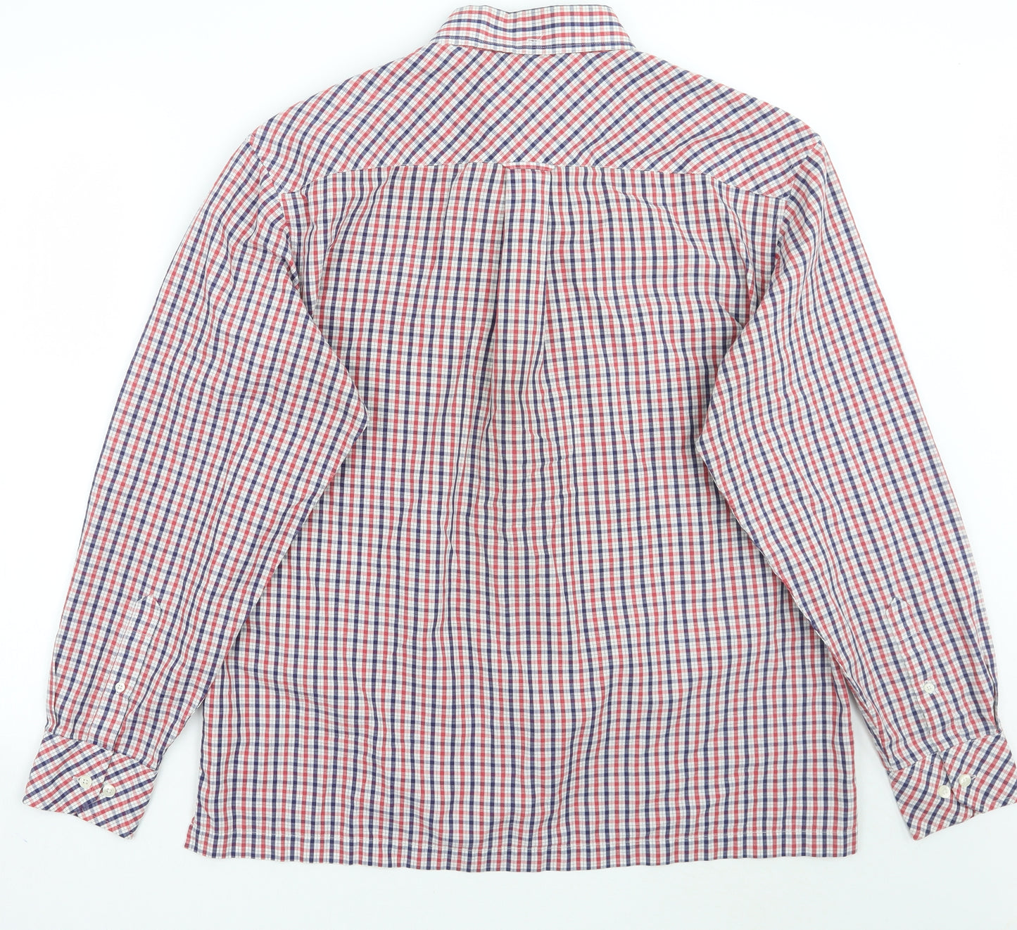 Ben Sherman Mens Red Check   Button-Up Size M