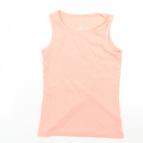 NEXT Girls Orange   Basic Tank Size 7 Years