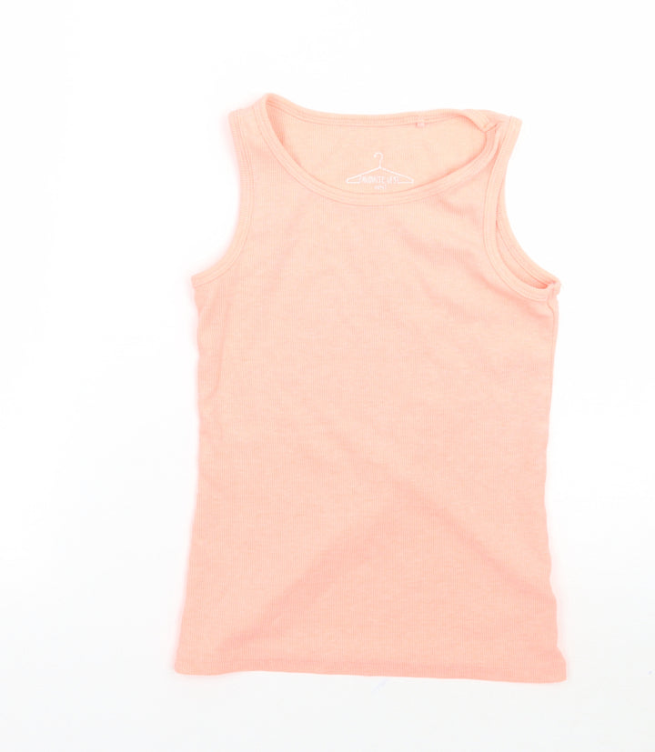 NEXT Girls Orange   Basic Tank Size 7 Years