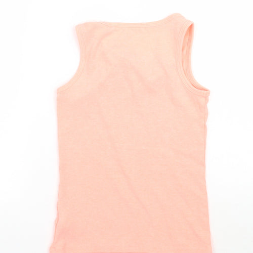 NEXT Girls Orange   Basic Tank Size 7 Years