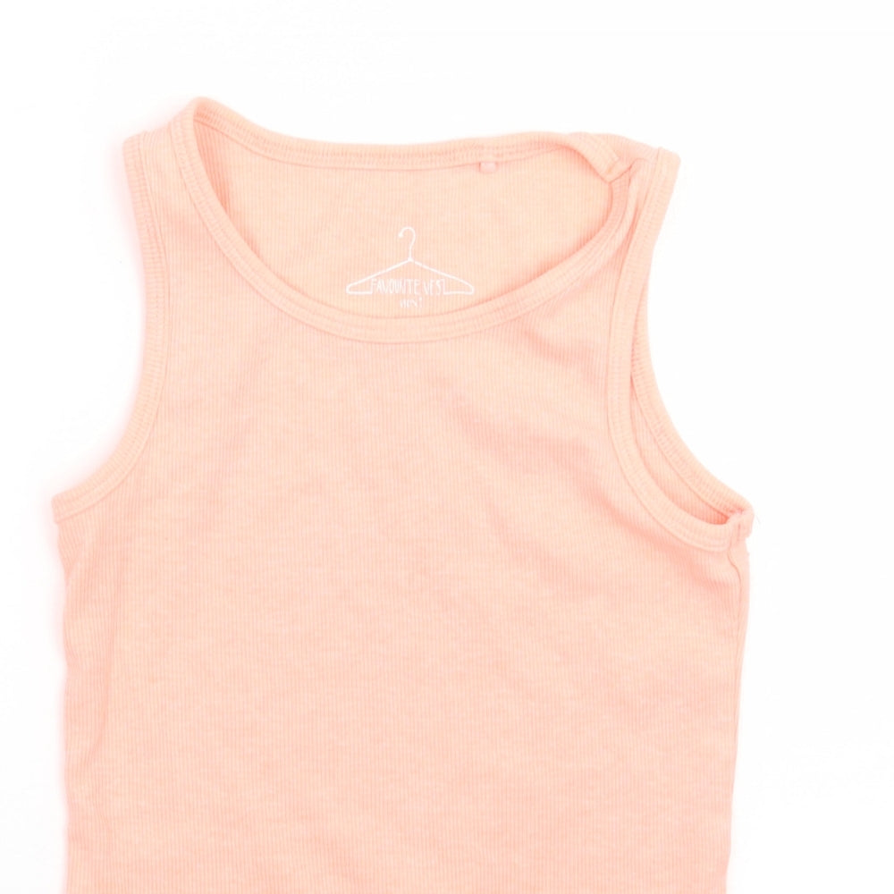 NEXT Girls Orange   Basic Tank Size 7 Years