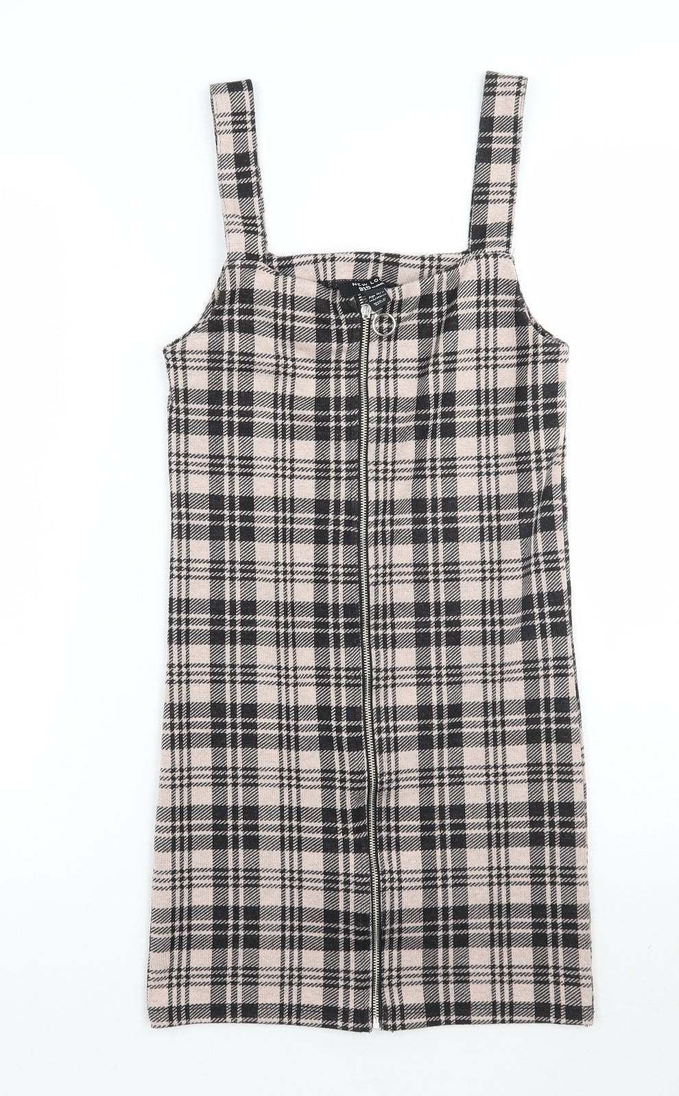 Newlook Girls Pink Check Ramie A-Line  Size 10-11 Years