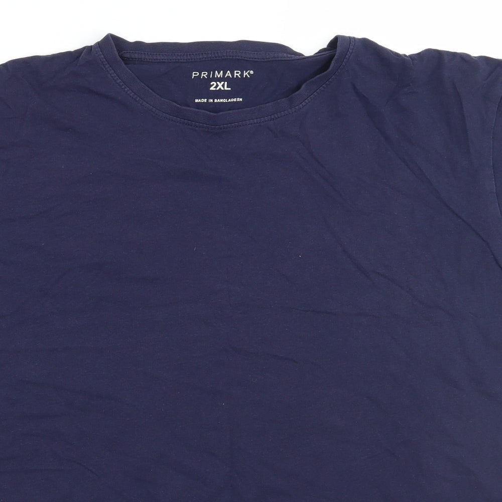 Primark Mens Blue    T-Shirt Size 2XL
