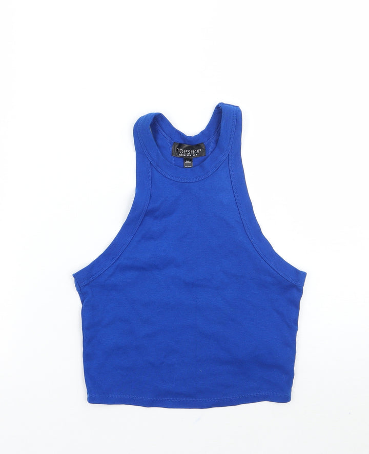 Topshop Womens Black   Cropped Tank Size 6