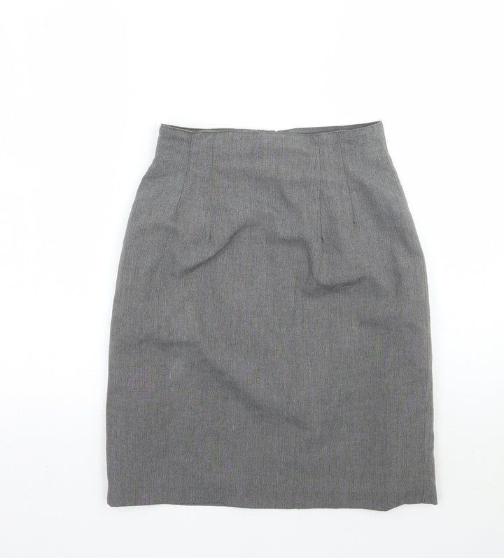 Preworn Womens Grey A-Line Skirt Size 10