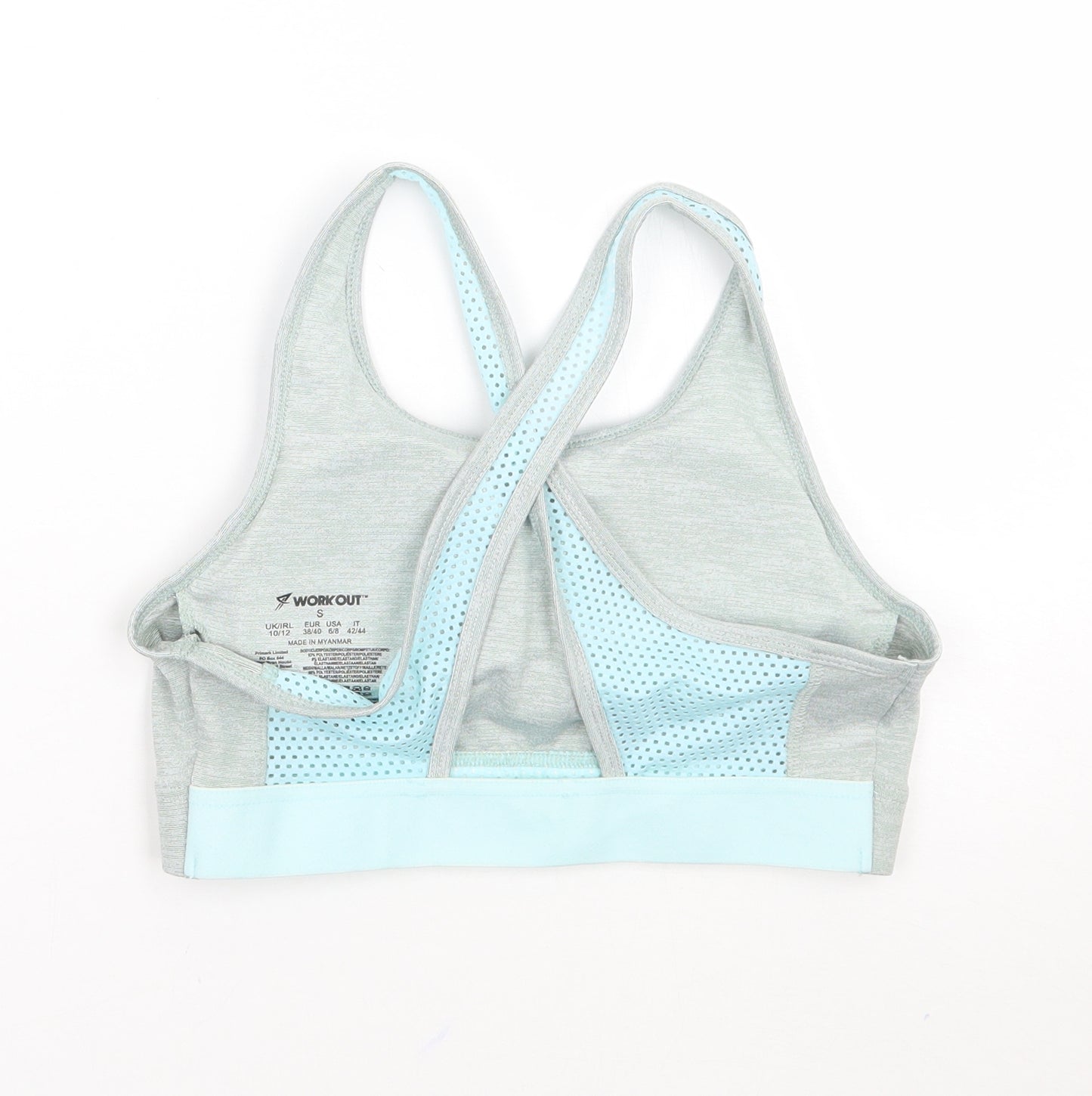 Workout Womens Grey   Cropped Tank Size 10
