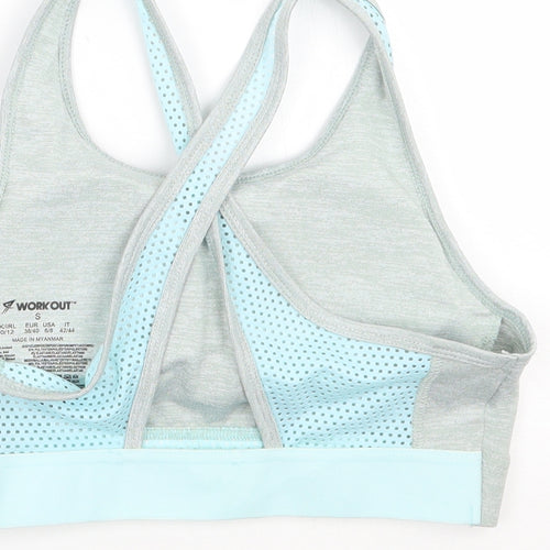 Workout Womens Grey   Cropped Tank Size 10