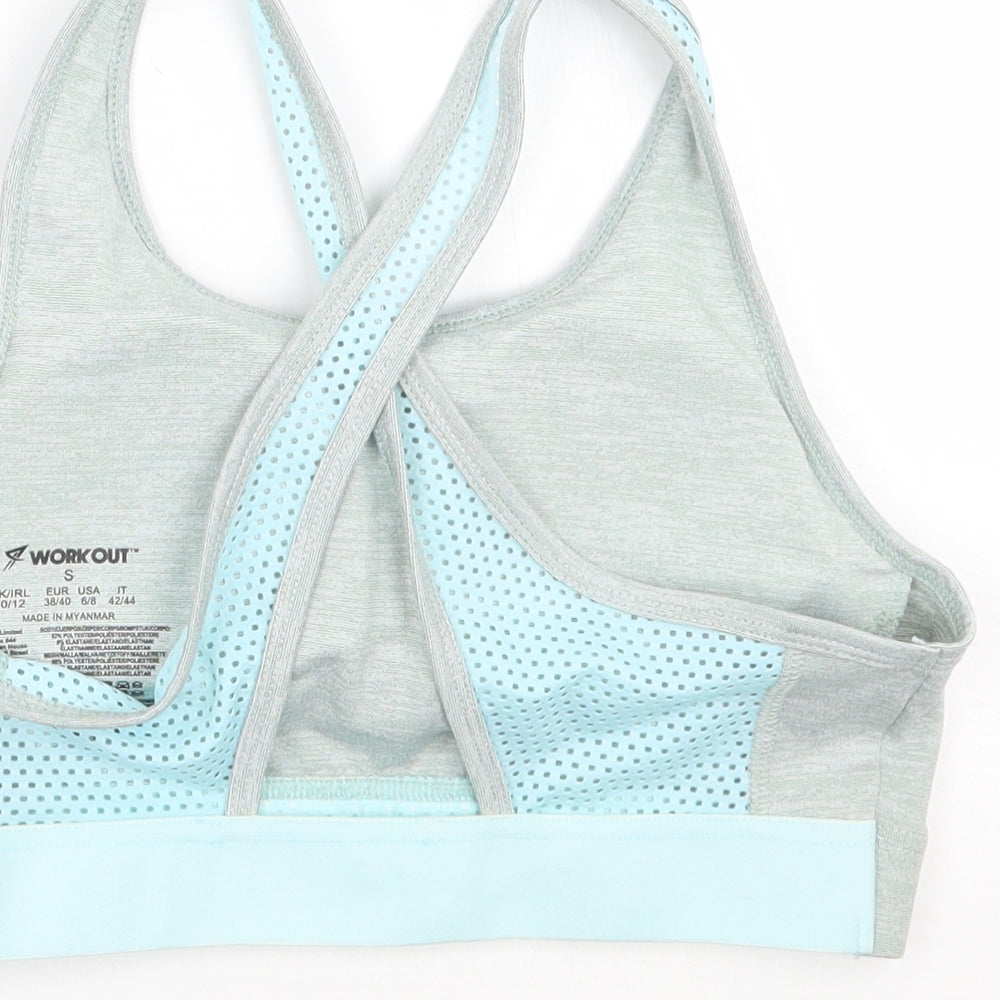 Workout Womens Grey   Cropped Tank Size 10