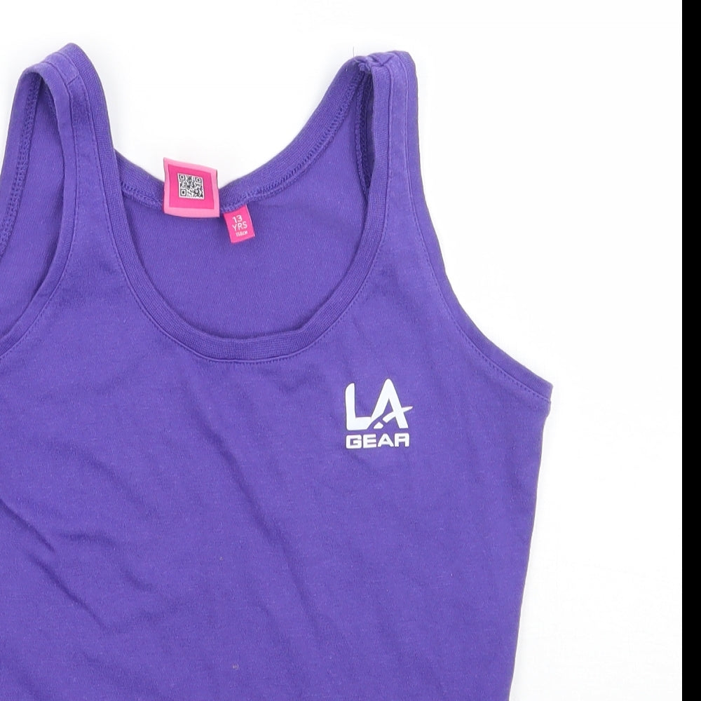 LA Gear Girls Purple   Basic Tank Size 13 Years