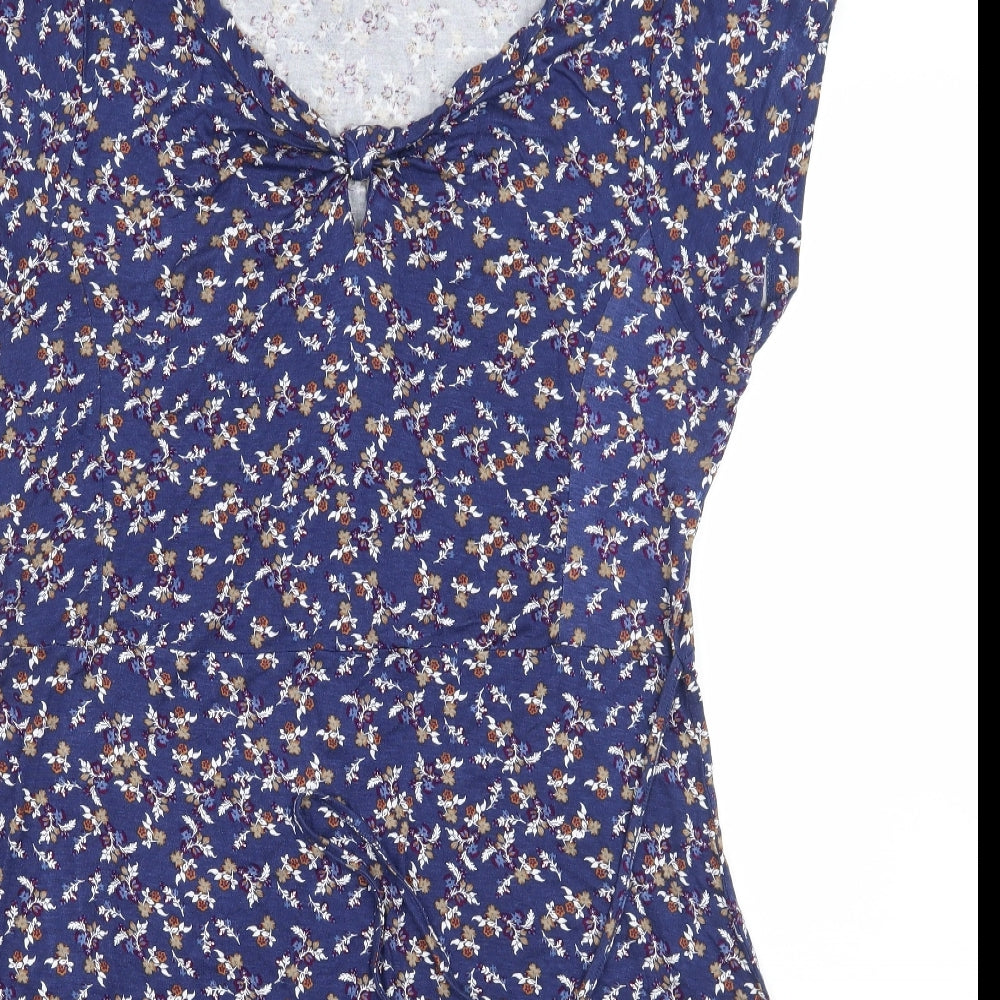 Origionals Womens Blue Floral  A-Line  Size 16