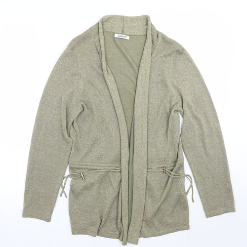 Damart Womens Gold   Cardigan Jumper Size 14