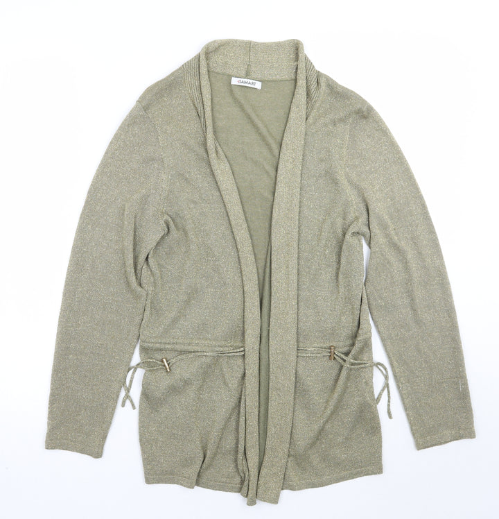 Damart Womens Gold Cardigan Jumper Size 14