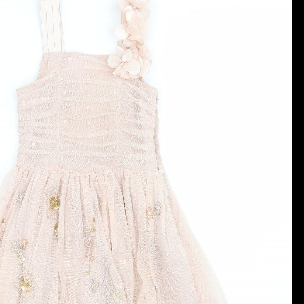 NEXT Girls Pink Floral  A-Line  Size 5 Years