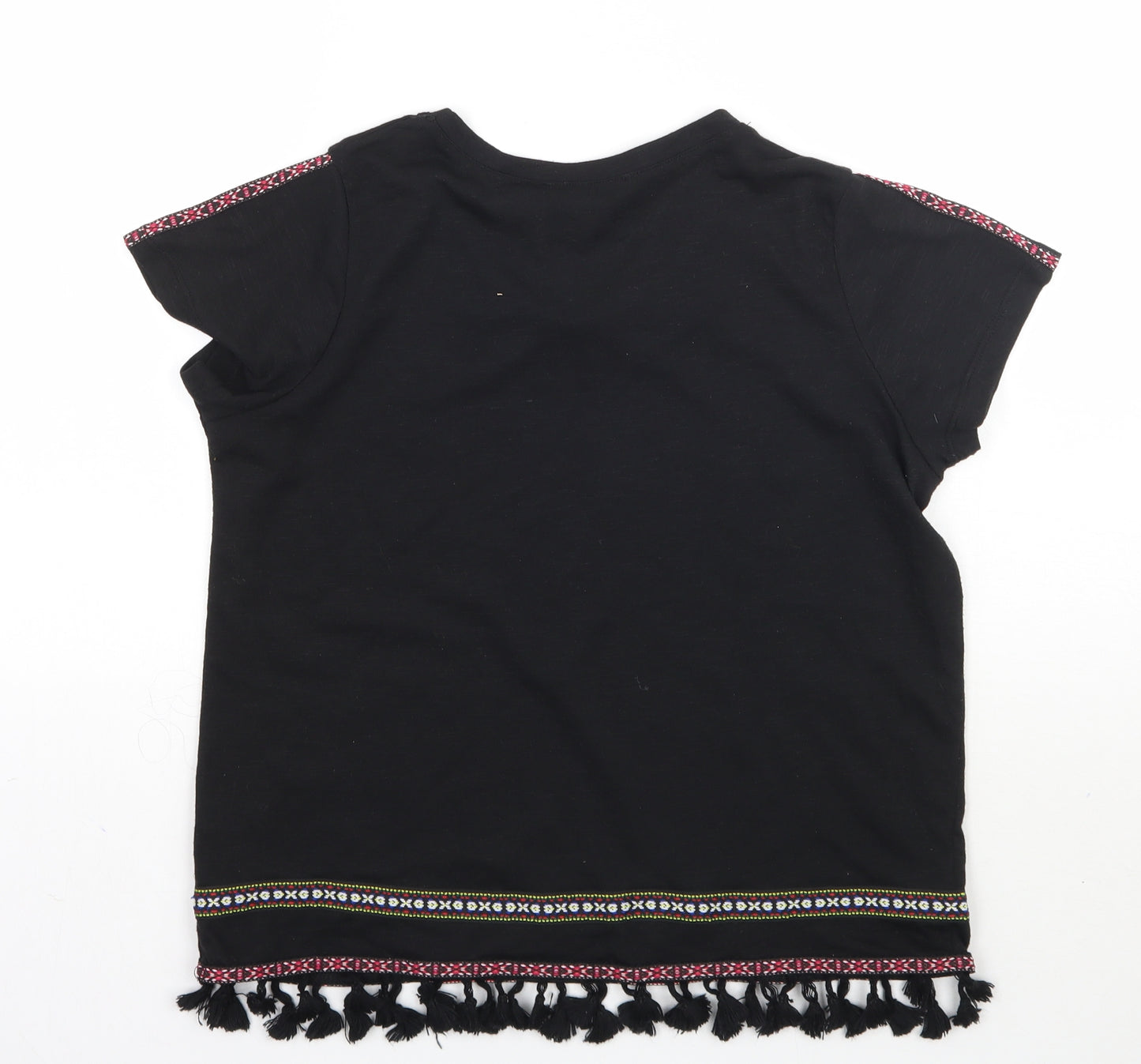 Select Womens Black   Basic T-Shirt Size 12