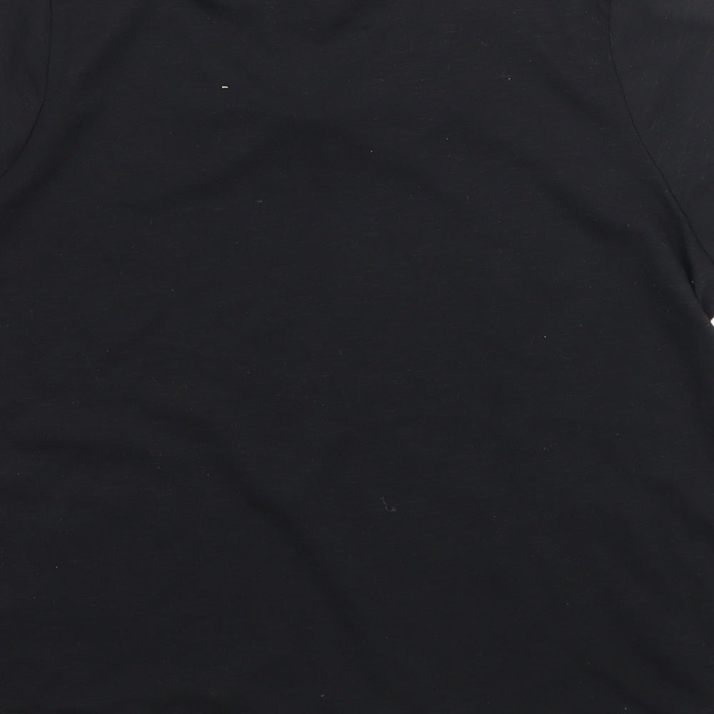 Select Womens Black   Basic T-Shirt Size 12