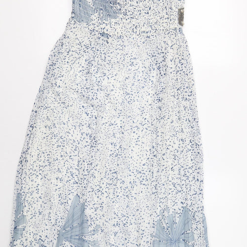 OLL Collection Womens Blue Floral  Maxi  Size M  - Embellished