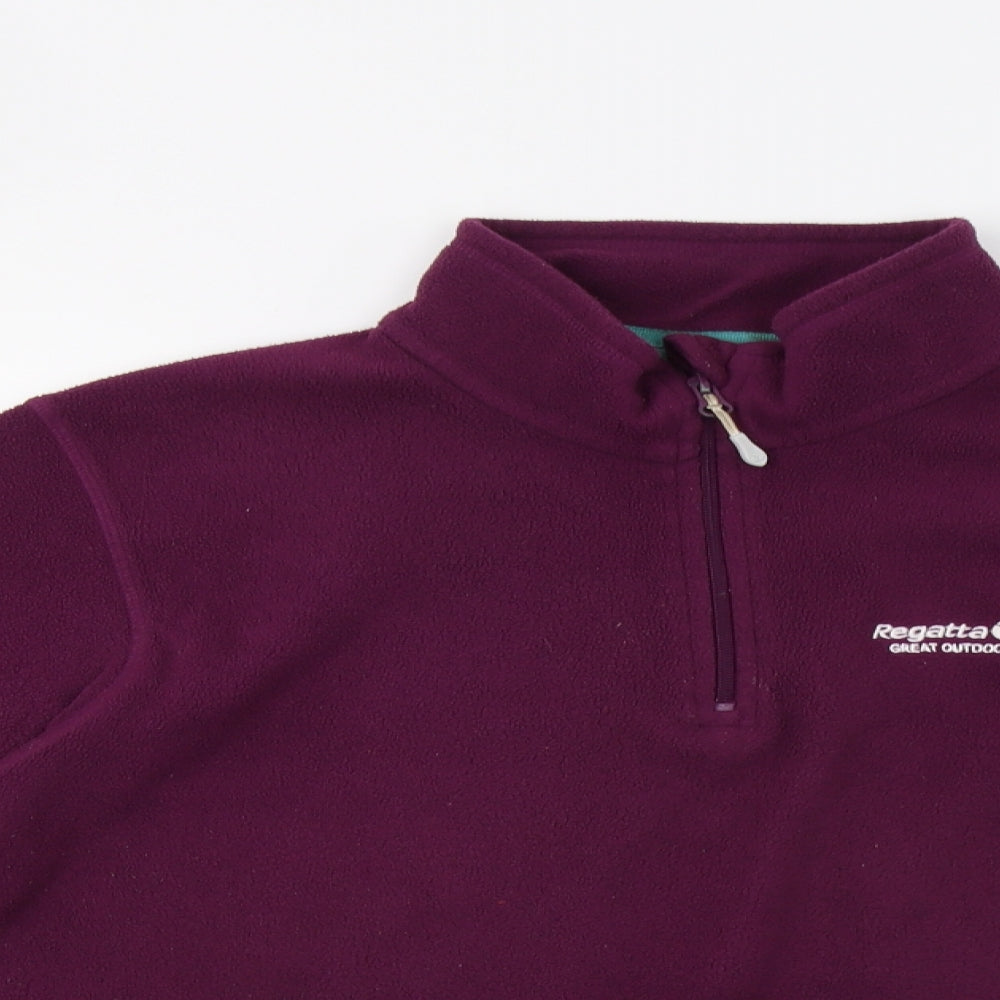 Regatta Womens Purple   Henley Hoodie Size 16