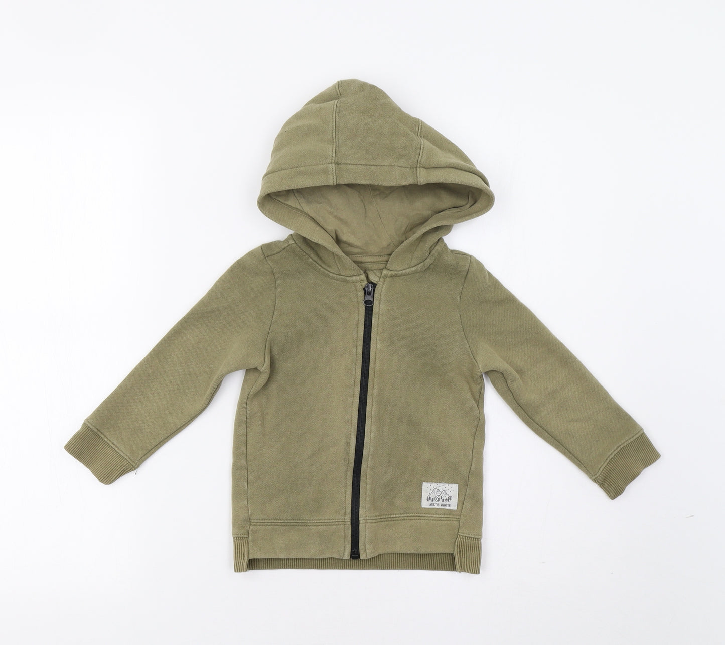 Nutmeg Boys Green   Full Zip Hoodie Size 2 Years