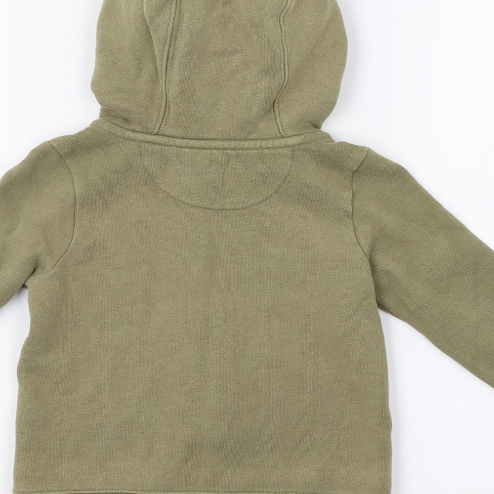 Nutmeg Boys Green   Full Zip Hoodie Size 2 Years
