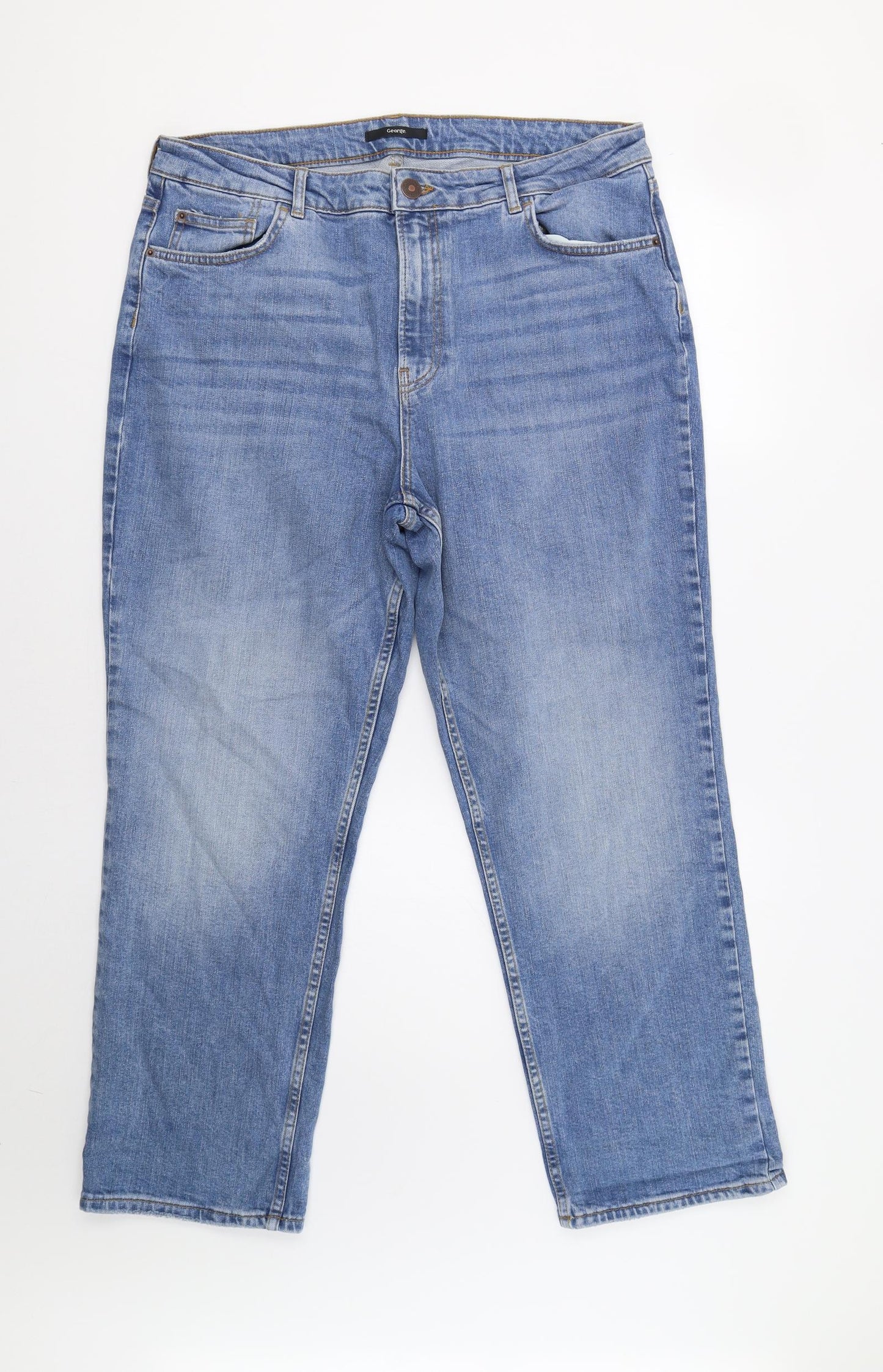 George Womens Blue   Bootcut Jeans Size 18 L28 in