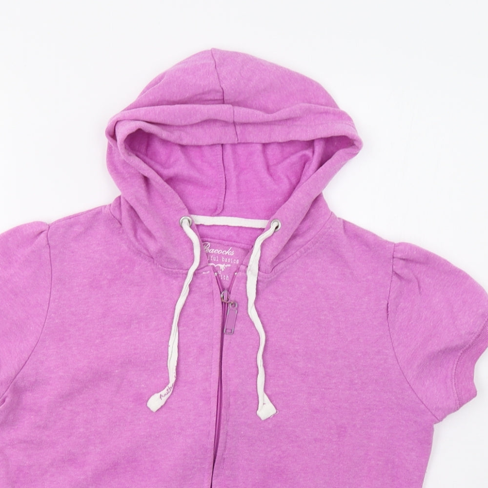Peacocs Womens Pink   Full Zip Hoodie Size 12