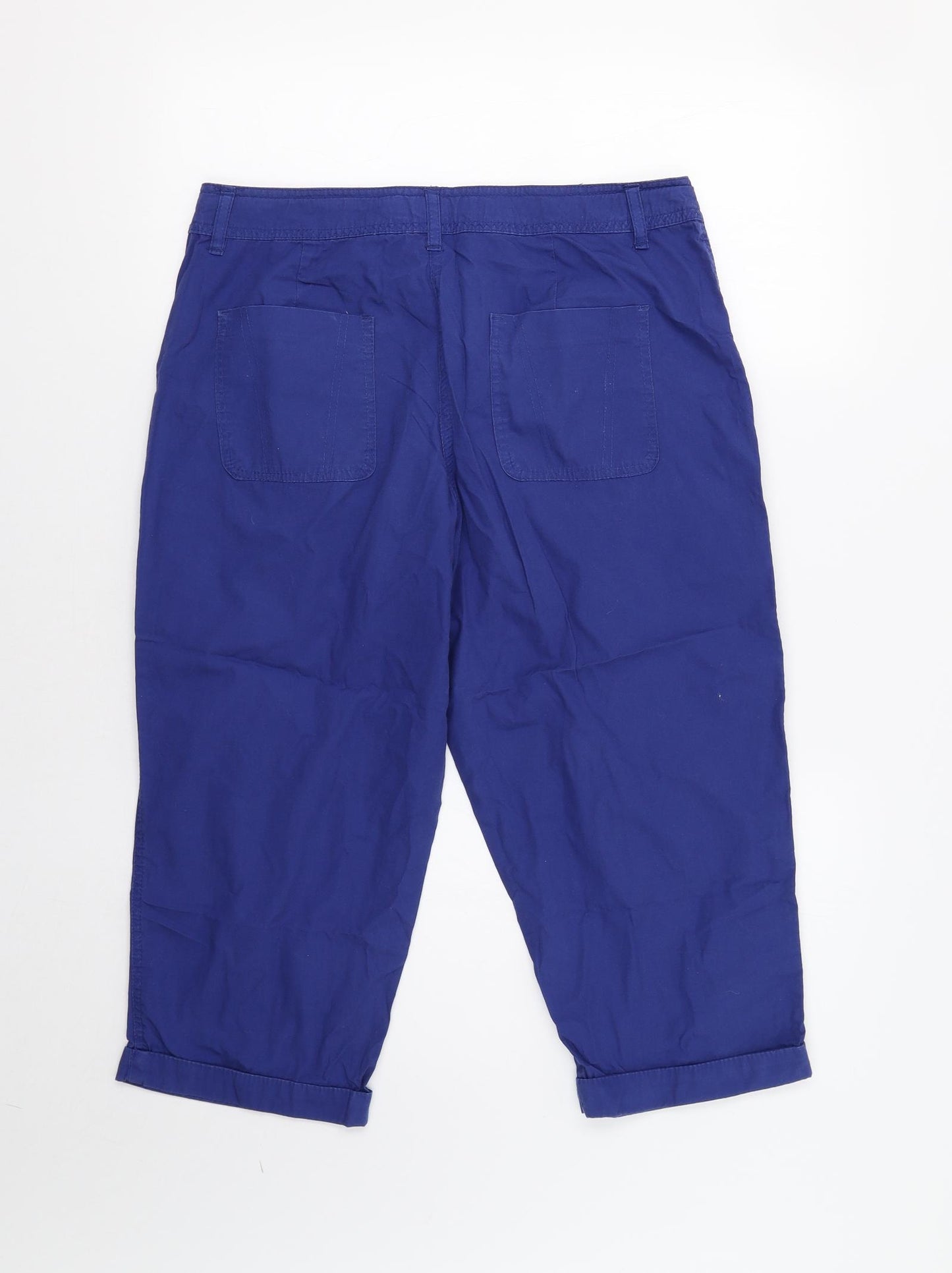 Dorothy Perkins Womens Blue   Chino Trousers Size 12 L21 in