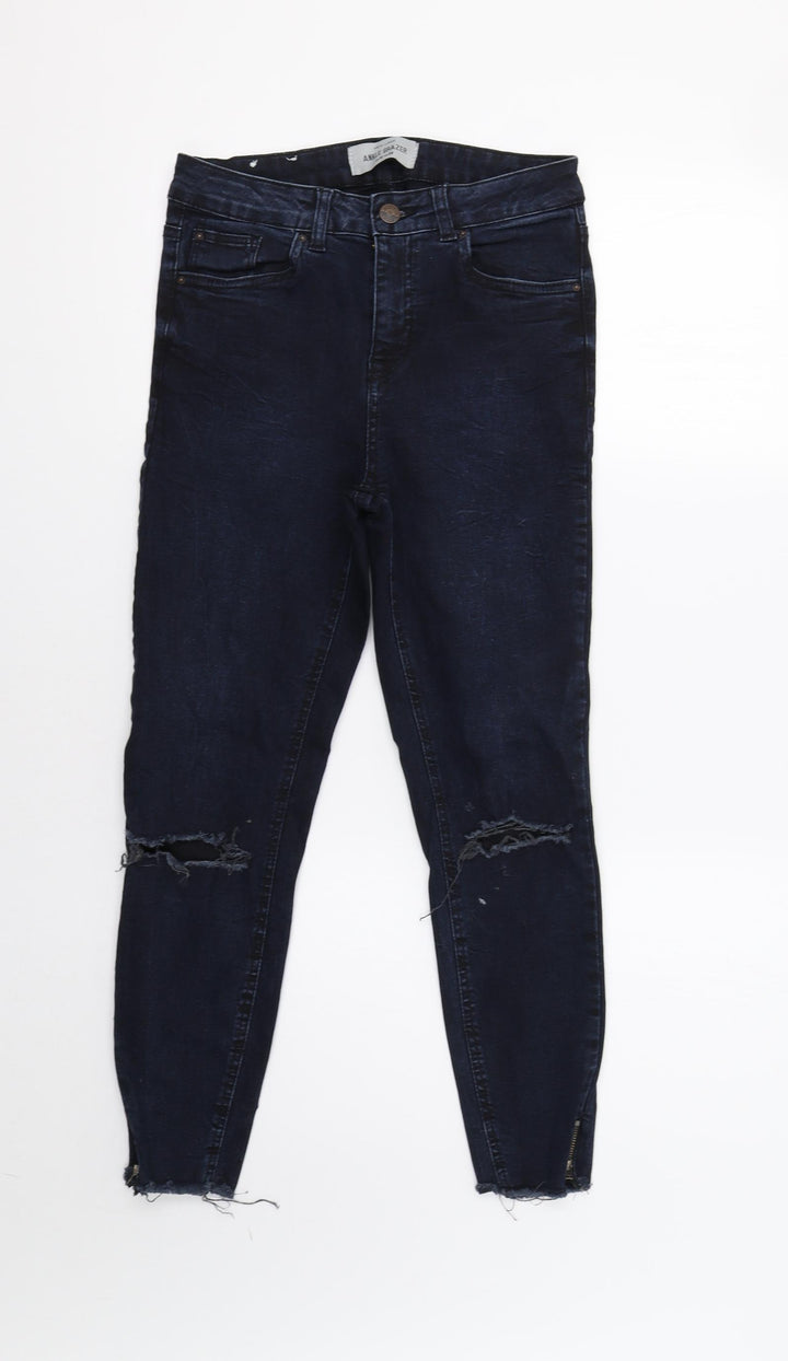 New Look Womens Blue Skinny Jeans Size 10 L26 in