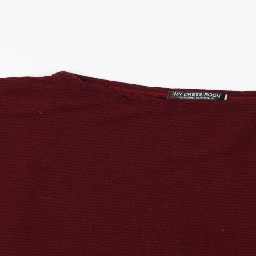 My Dress Room Womens Red   Pullover Jumper Size M