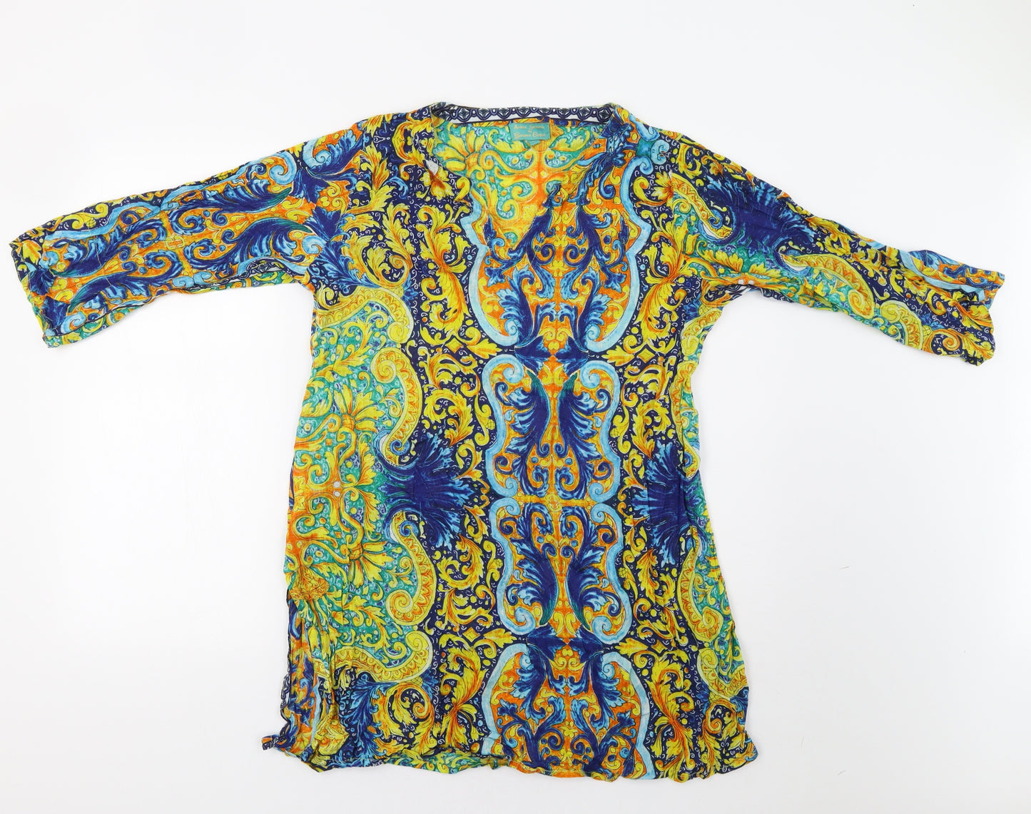 Antica Sartoria Womens Multicoloured Geometric  Kaftan  Size XL