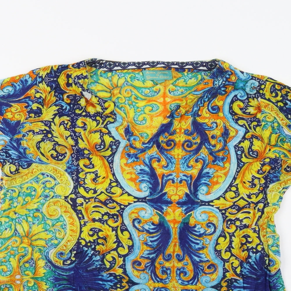 Antica Sartoria Womens Multicoloured Geometric  Kaftan  Size XL