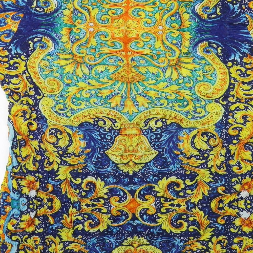 Antica Sartoria Womens Multicoloured Geometric  Kaftan  Size XL