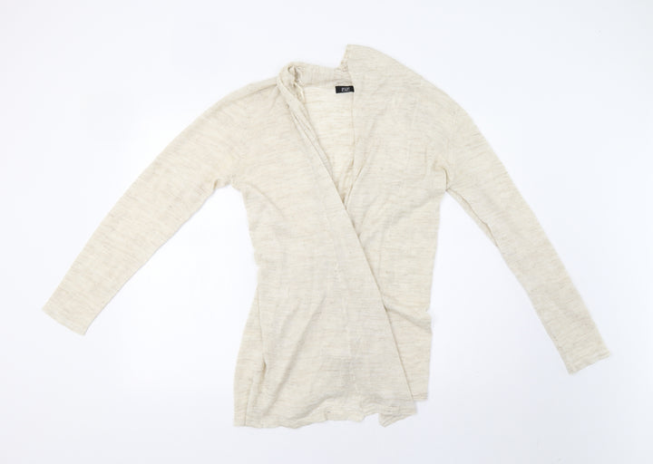 F&F Womens Beige Cardigan Jumper Size 16