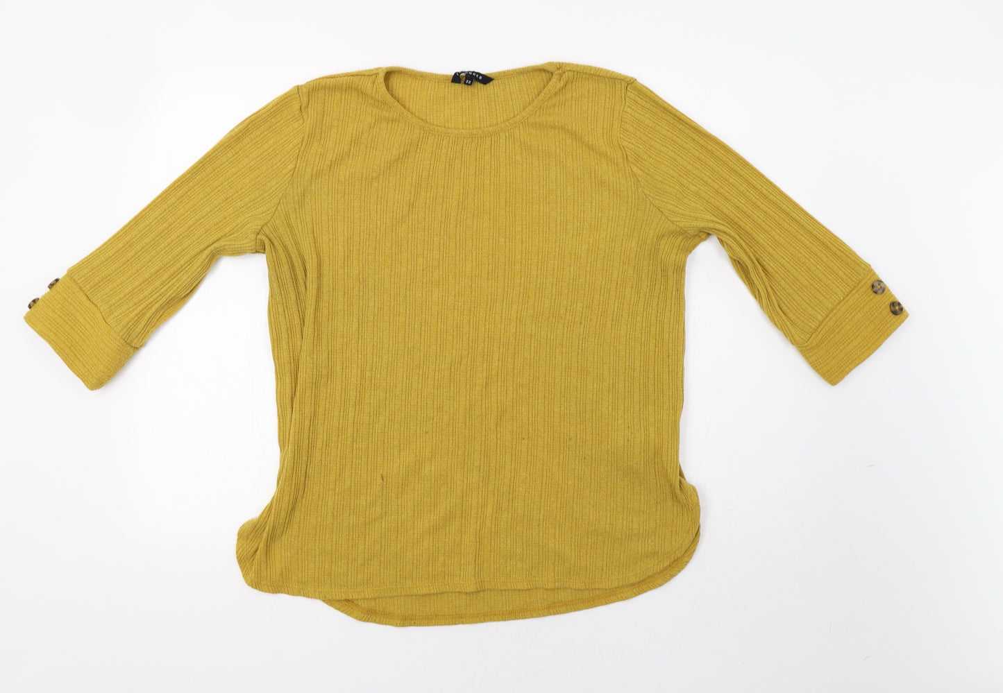 Peacocs Womens Yellow   Pullover Jumper Size 22