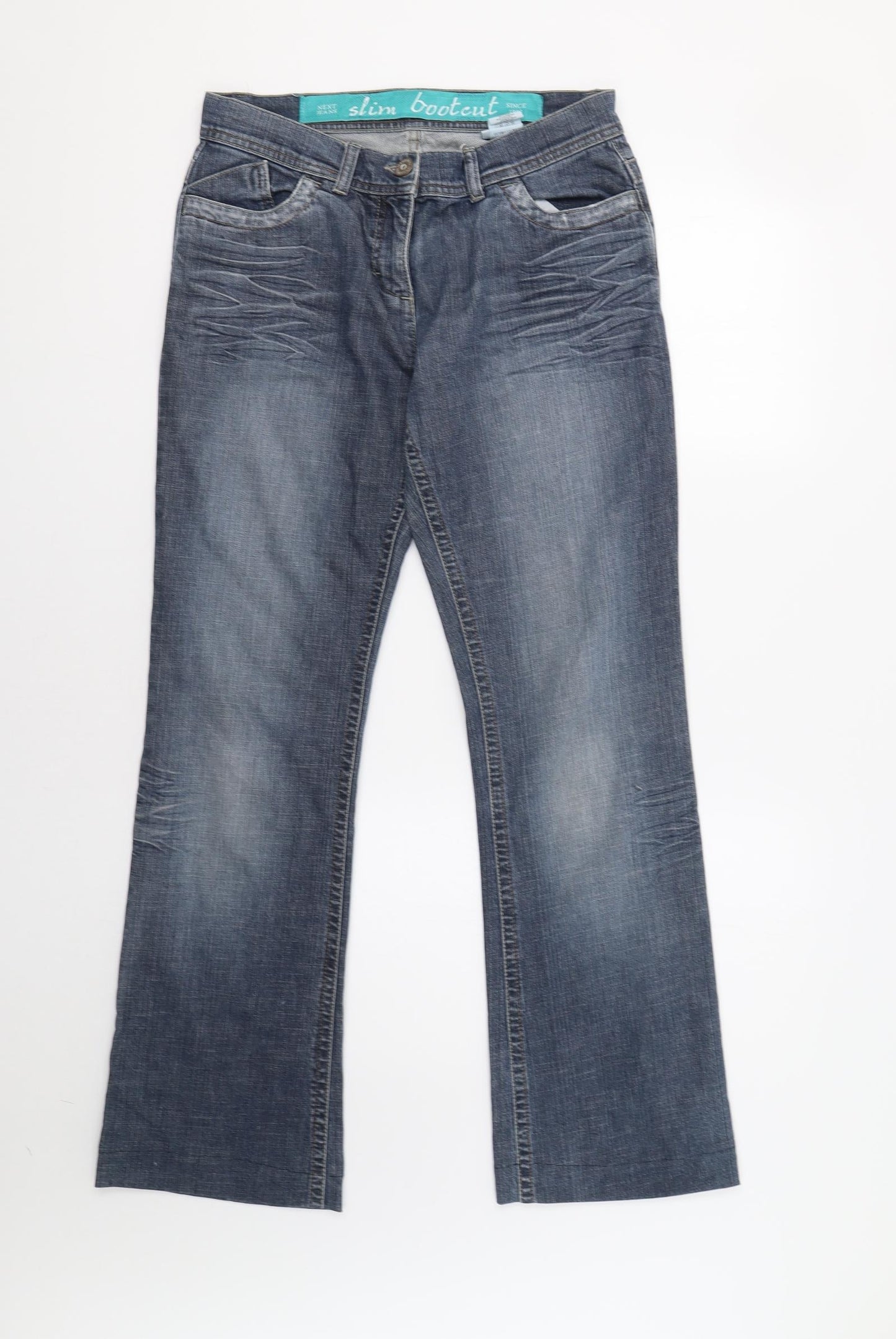 NEXT Womens Blue   Bootcut Jeans Size 12 L31 in