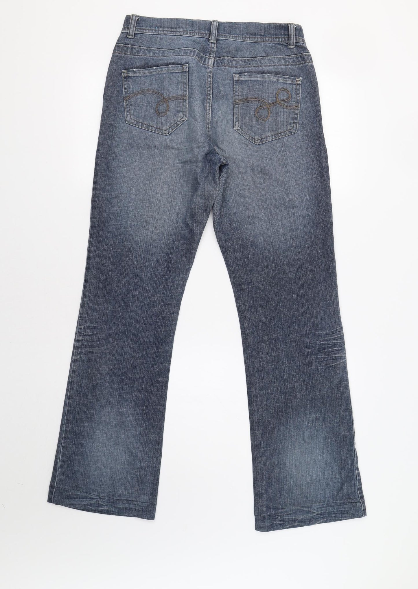 NEXT Womens Blue   Bootcut Jeans Size 12 L31 in