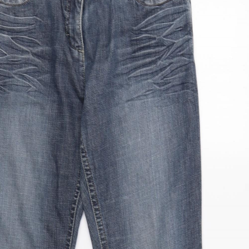 NEXT Womens Blue   Bootcut Jeans Size 12 L31 in