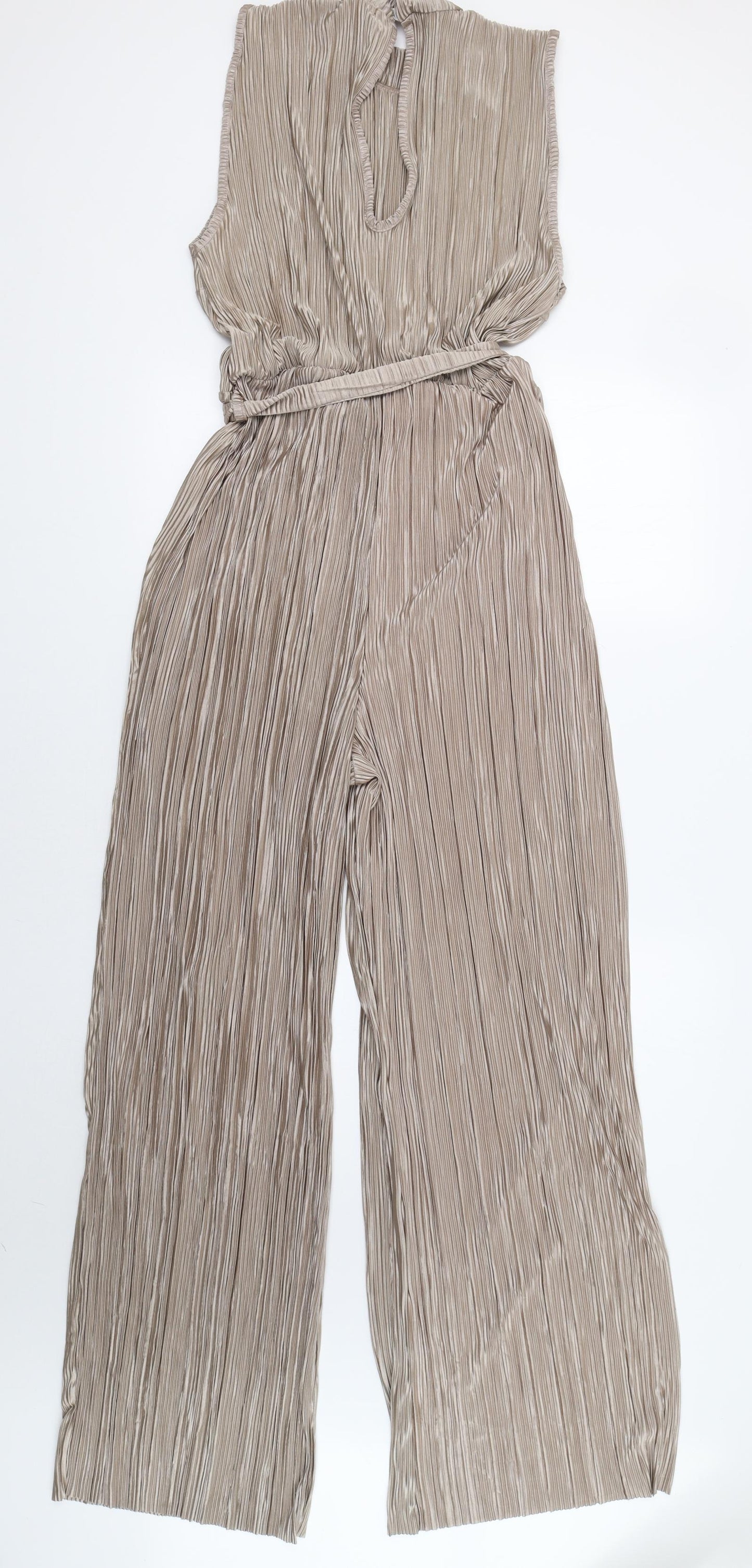 Boohoo Womens Beige   Jumpsuit One-Piece Size 20