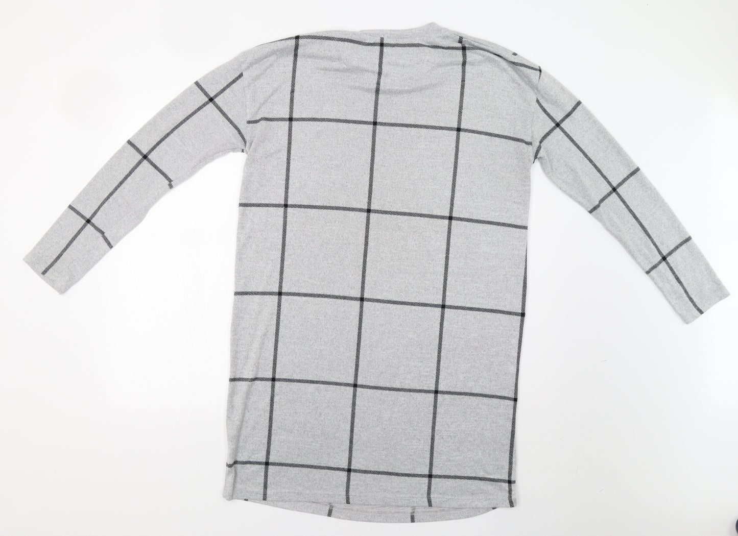 F&F Womens Grey Check  Jumper Dress  Size 18